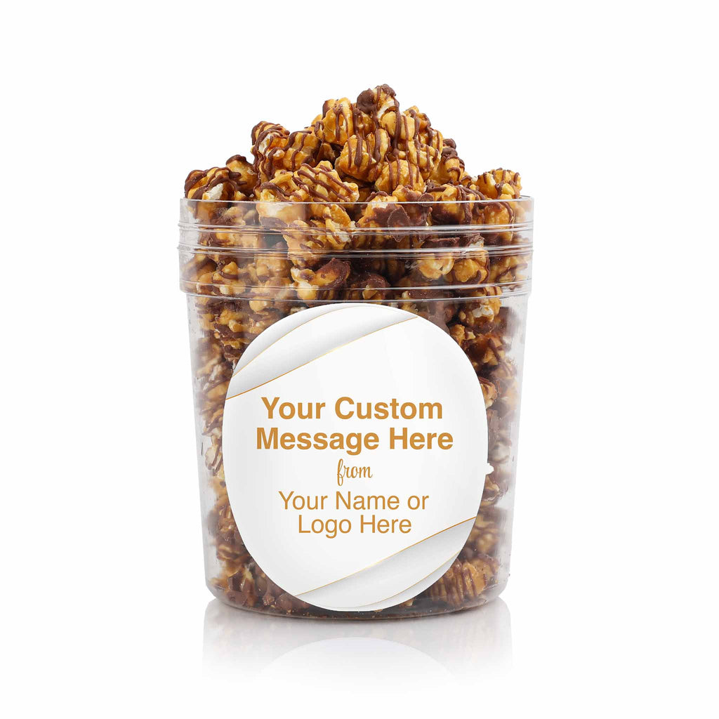 Chocolate Drizzled Caramel Corn